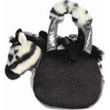 Aurora® Fashionable Fancy Pals™ Fuzzy Face™ Zebra Stuffed Animal – Mini Plush with Stylish Purse for Dress Up Fun – Perfect for Kids 3+ Years, Costumes, and Birthdays – Black, White 8 Inches
