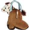 Aurora® Fashionable Fancy Pals™ Giddyup Boot™ Stuffed Animal – Plush with Stylish Purse for Dress Up Fun – Perfect for Kids 3+ Years, Costumes, and Birthdays – White 7.5 Inches