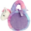 Aurora® Fashionable Fancy Pals™ Lavender Horseshoe Stuffed Animal – Plush with Stylish Purse for Dress Up Fun – Perfect for Kids 3+ Years, Costumes, and Birthdays – 7 Inches