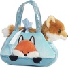 Aurora® Fashionable Fancy Pals™ Peek-A-Boo™ Fox Stuffed Animal – Plush with Stylish Purse for Dress Up Fun – Perfect for Kids 3+ Years, Costumes, and Birthdays – Multicolor 7 Inches