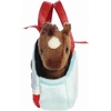 Aurora® Fashionable Fancy Pals™ Peek-A-Boo™ Pony in Barn Stuffed Animal – Mini Plush with Stylish Purse for Dress Up Fun – Perfect for Kids 3+ Years, Costumes, and Birthdays – 8 Inches