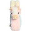 Aurora® Fashionable Fancy Pals™ Peek-A-Boo™ Strawberry Cow Stuffed Animal – Plush with Stylish Purse for Dress Up Fun – Perfect for Kids 3+ Years, Costumes, and Birthdays – Pink 7.5 Inches