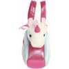 Aurora® Fashionable Fancy Pals™ Peek-A-Boo™ Unicorn On Rainbow Stuffed Animal – Mini Plush with Stylish Purse for Dress Up Fun – Perfect for Kids 3+ Years, Costumes, and Birthdays – 8 Inches