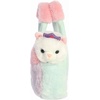 Aurora® Fashionable Fancy Pals™ Princess Kitty™ Stuffed Animal – Mini Plush with Stylish Purse for Dress Up Fun – Perfect for Kids 3+ Years, Costumes, and Birthdays – Color Block 8 Inches