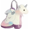 Aurora® Fashionable Fancy Pals™ Rainbow Unicorn™ Boot Stuffed Animal – Plush with Stylish Purse for Dress Up Fun – Perfect for Kids 3+ Years, Costumes, and Birthdays – Purple 7.5 Inches