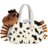 Aurora® Fashionable Fancy Pals™ Western Fringe™ Stuffed Animal – Plush with Stylish Purse for Dress Up Fun – Perfect for Kids 3+ Years, Costumes, and Birthdays – Brown 8 Inches