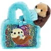 Aurora® Fashionable Fancy Pals™ Zoo Collection Stuffed Animal – Plush with Stylish Purse for Dress Up Fun – Perfect for Kids 3+ Years, Costumes, and Birthdays – Sea Otter 7 Inches