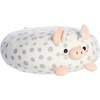 Aurora® Squishy Flapjacks™ Spiffy Spotted Pig™ Stuffed Animal – Perfect for Bringing Comfort to Children – Toys for Bedrooms, Birthday Gifts, and Celebrations – White 12 Inches