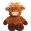 Aurora Cuddly Tumbletoes Highland Cow Stuffed Animal – Plushies for Pretend Play and Fun Storytelling – Perfect for Kids All Ages and Animal Loving Adults – Brown 12.5 Inches