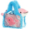 Aurora® Fashionable Fancy Pals™ Aquarium Collection Stuffed Animal – Plush with Stylish Purse for Dress Up Fun – Perfect for Kids 3+ Years, Costumes, and Birthdays – Dolphin 7 Inches