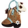 Aurora® Fashionable Fancy Pals™ Giddyup Boot™ Stuffed Animal – Plush with Stylish Purse for Dress Up Fun – Perfect for Kids 3+ Years, Costumes, and Birthdays – White 7.5 Inches