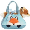 Aurora® Fashionable Fancy Pals™ Peek-A-Boo™ Fox Stuffed Animal – Plush with Stylish Purse for Dress Up Fun – Perfect for Kids 3+ Years, Costumes, and Birthdays – Multicolor 7 Inches