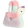 Aurora® Fashionable Fancy Pals™ Princess Kitty™ Stuffed Animal – Mini Plush with Stylish Purse for Dress Up Fun – Perfect for Kids 3+ Years, Costumes, and Birthdays – Color Block 8 Inches
