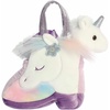 Aurora® Fashionable Fancy Pals™ Rainbow Unicorn™ Boot Stuffed Animal – Plush with Stylish Purse for Dress Up Fun – Perfect for Kids 3+ Years, Costumes, and Birthdays – Purple 7.5 Inches