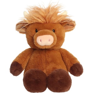 Aurora Cuddly Tumbletoes Highland Cow Stuffed Animal – Plushies for Pretend Play and Fun Storytelling – Perfect for Kids All Ages and Animal Loving Adults – Brown 12.5 Inches
