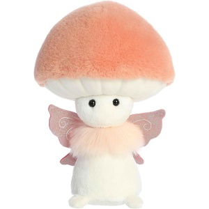 Aurora® Vibrant Fungi Friends™ Fairy Stuffed Animal – Unique Design – Loveable Companions – Peach 9 Inches