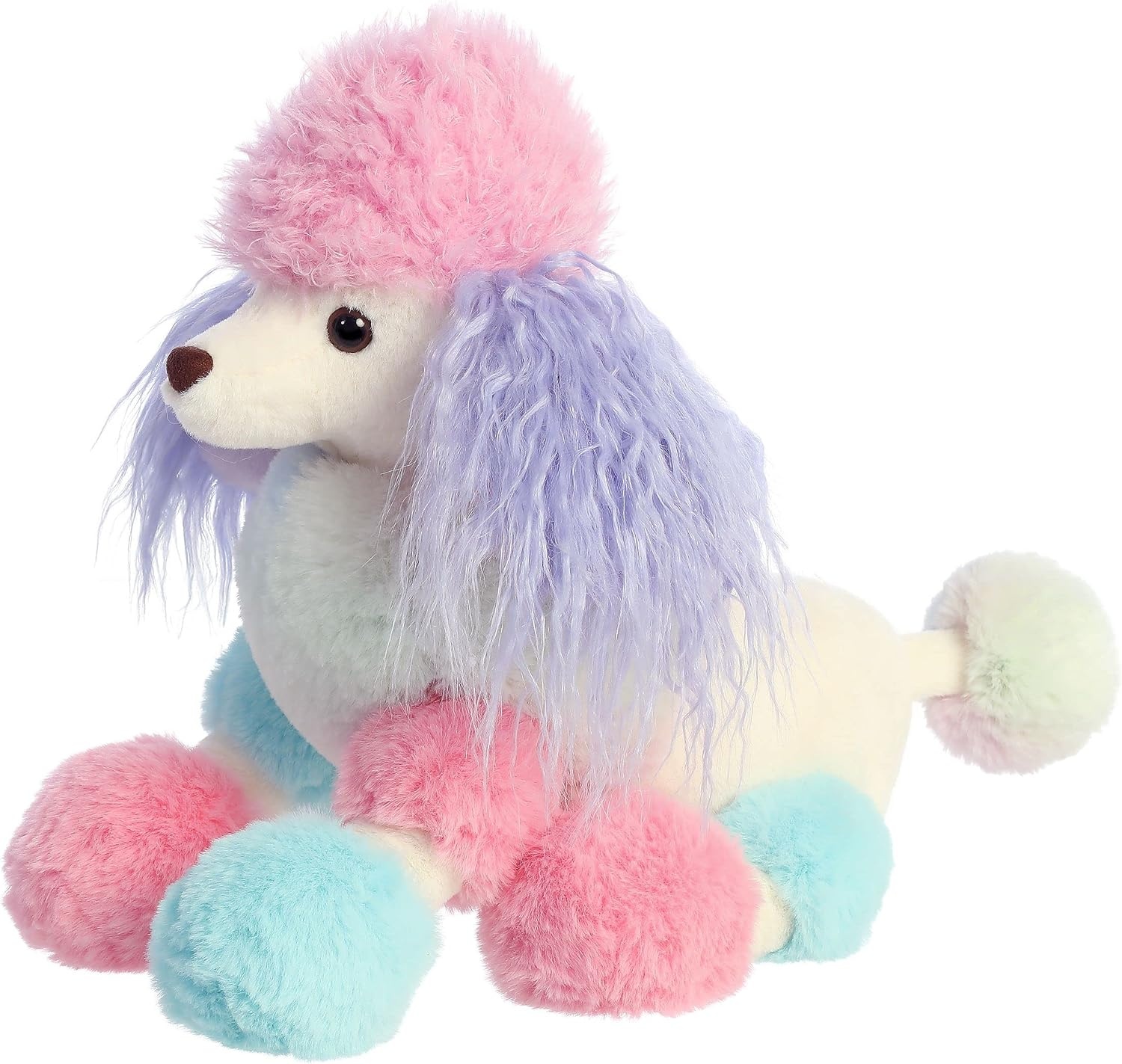 image:imageAurora Exquisite Luxe Boutique Sophie Poodle Stuffed Animal  Luxurious Elegance  Sensory Delight  Multicolor 15 Inches