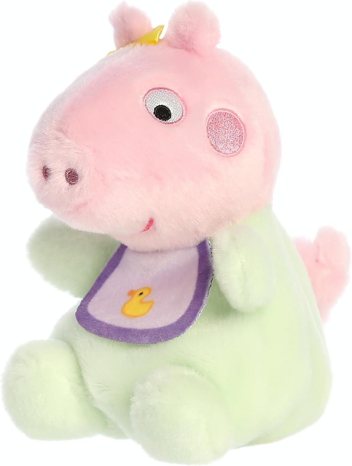 image:imageAurora Playful Peppa Pig Baby Evie with Bib Palm Pals Stuffed Animal Officially Licensed Toys for All Fans Perfect for Birthdays Adults and Kids All Ages Pink 5 Inches