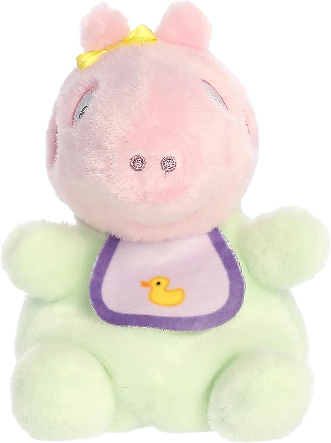 image:imageAurora Playful Peppa Pig Baby Evie with Bib Palm Pals Stuffed Animal Officially Licensed Toys for All Fans Perfect for Birthdays Adults and Kids All Ages Pink 5 Inches