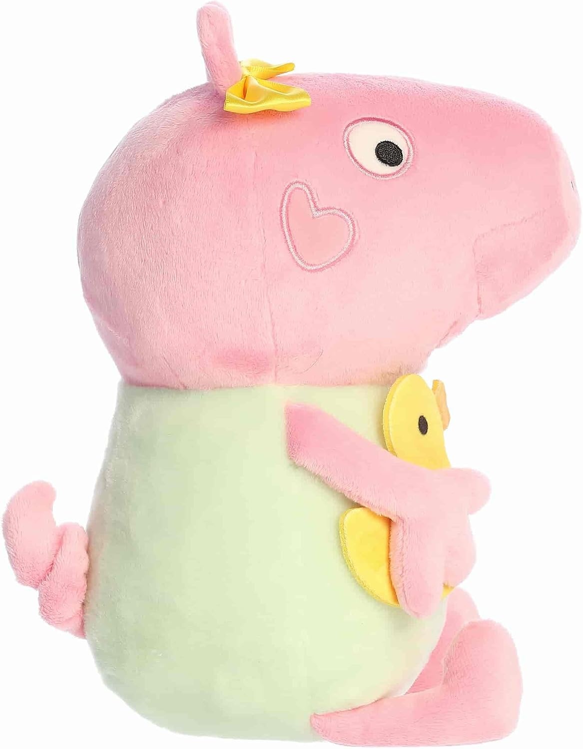 image:imageAurora Playful Peppa Pig Baby Evie with Rubber Ducky Stuffed Animal Officially Licensed Toys for All Fans Perfect for Birthdays Adults and Kids All Ages Pink 12 Inches