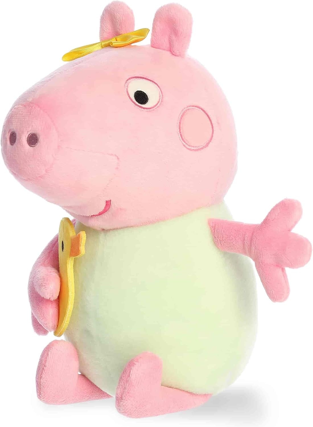 image:imageAurora Playful Peppa Pig Baby Evie with Rubber Ducky Stuffed Animal Officially Licensed Toys for All Fans Perfect for Birthdays Adults and Kids All Ages Pink 12 Inches