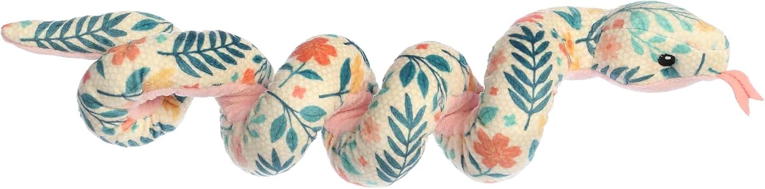 image:imageAurora Playful Wrist Wranglers Garden Party Snake Stuffed Animal  Vibrant Colors for an EyeCatching Design  Perfect for Kids and Costumes  Multicolor 8 Inches