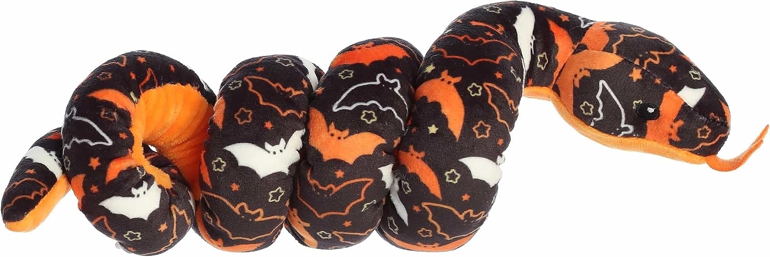 image:imageAurora Spooky Snake Night Flight Snake Stuffed Animal  Vibrant Colors for an EyeCatching Design  Perfect for Halloween Costumes and Gifts  Multicolor 8 Inches