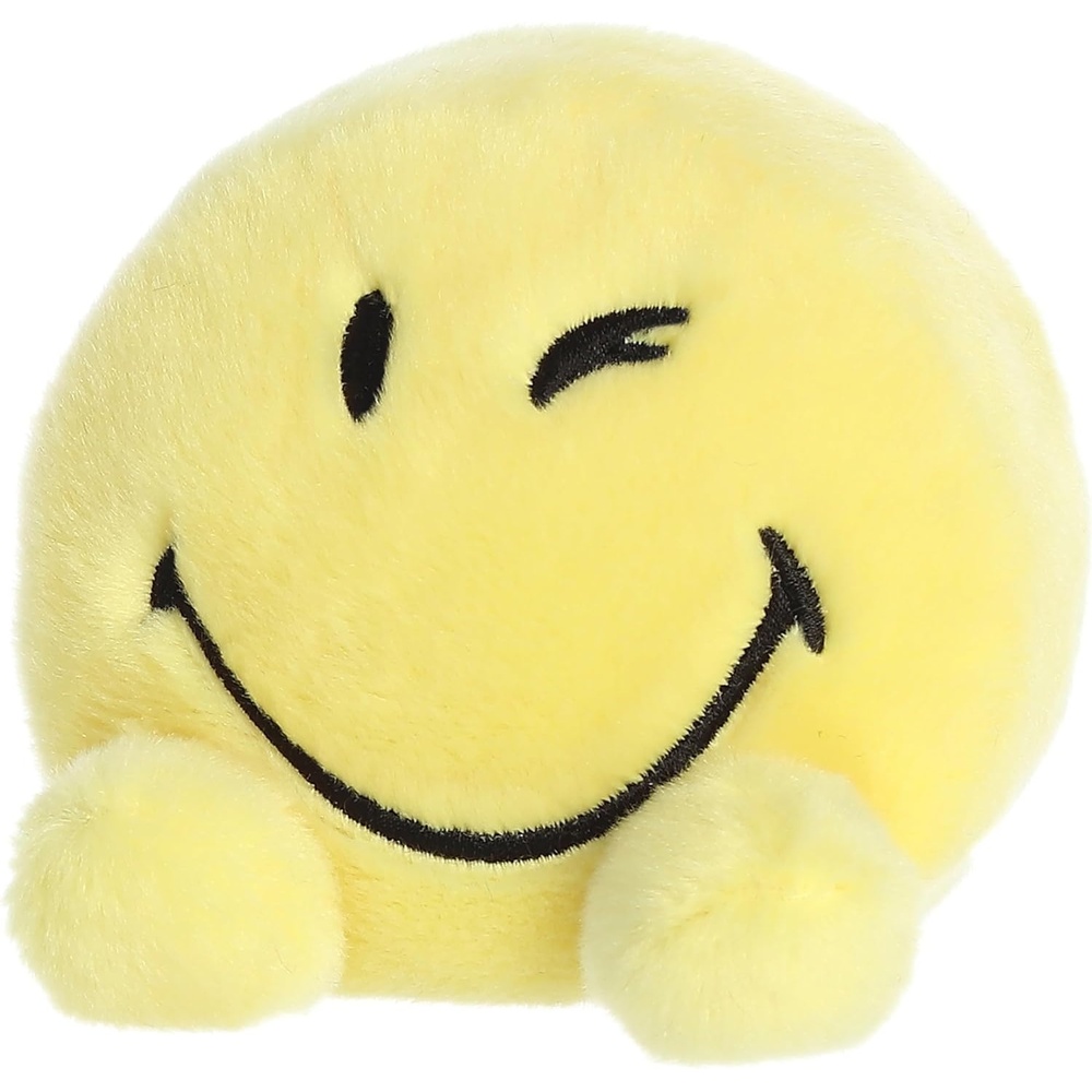 image:imageAurora Colorful SmileyWorld Palm Pals Wink Stuffed Animal  EyeCatching Designs  Whimsical Cuteness  Yellow 5 Inches