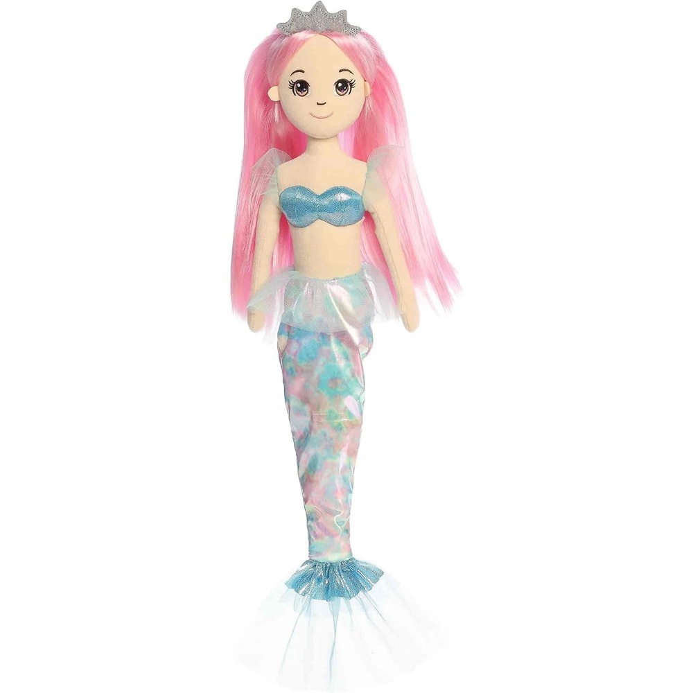 image:imageAurora Enchanting Sea Sparkles Sea Sparkles Watercolor Skies Stuffed Doll  Imaginative Play with Magical Companions  Perfect for Kids Birthdays and Celebrations  Sage 13 Inches