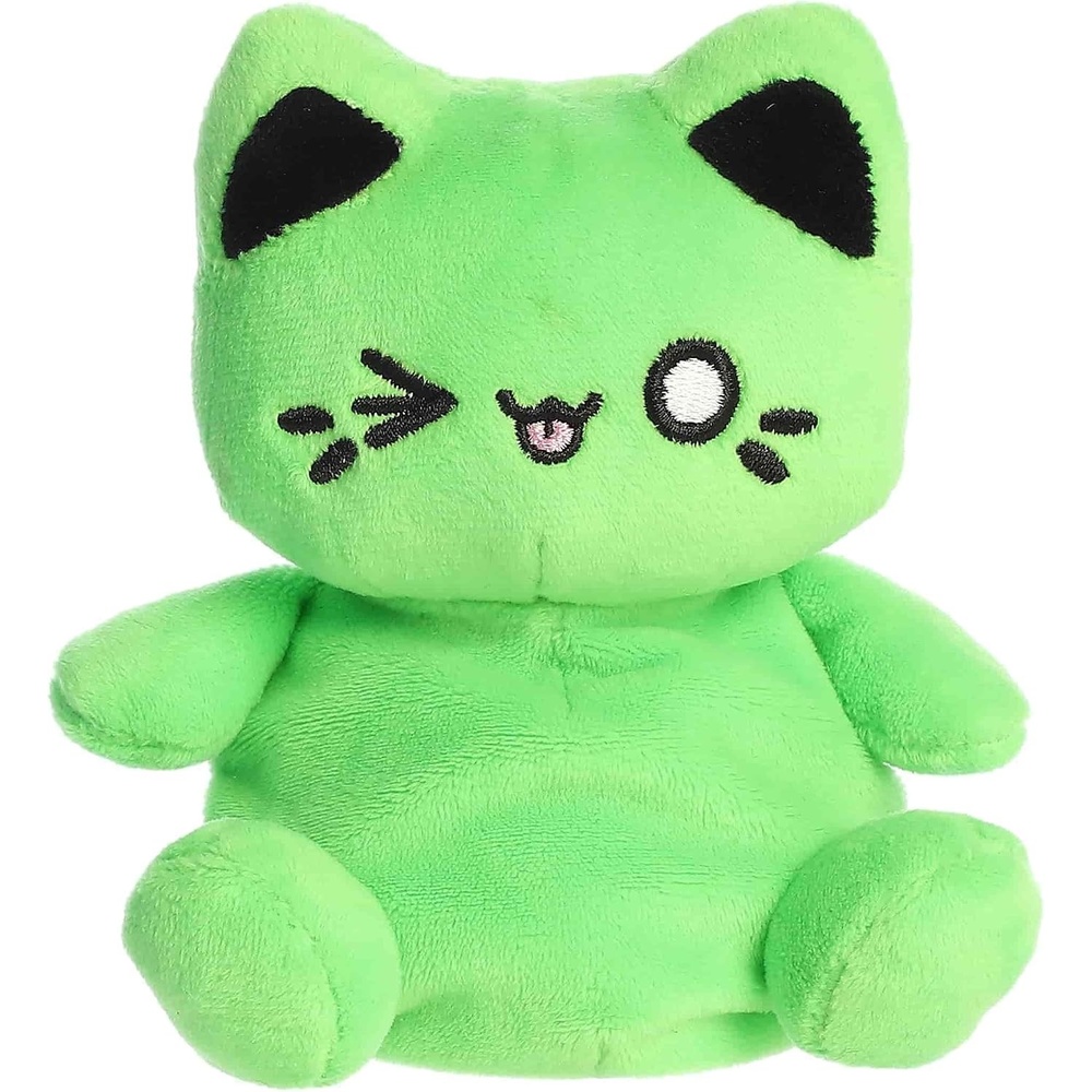 image:imageAurora Enchanting Tasty Peach Meowchi Palm Pals Stuffed Animal  Bright amp Colorful Design for Room Decor  Perfect for Adults Kids and Birthdays  Toxic Green 5 Inches