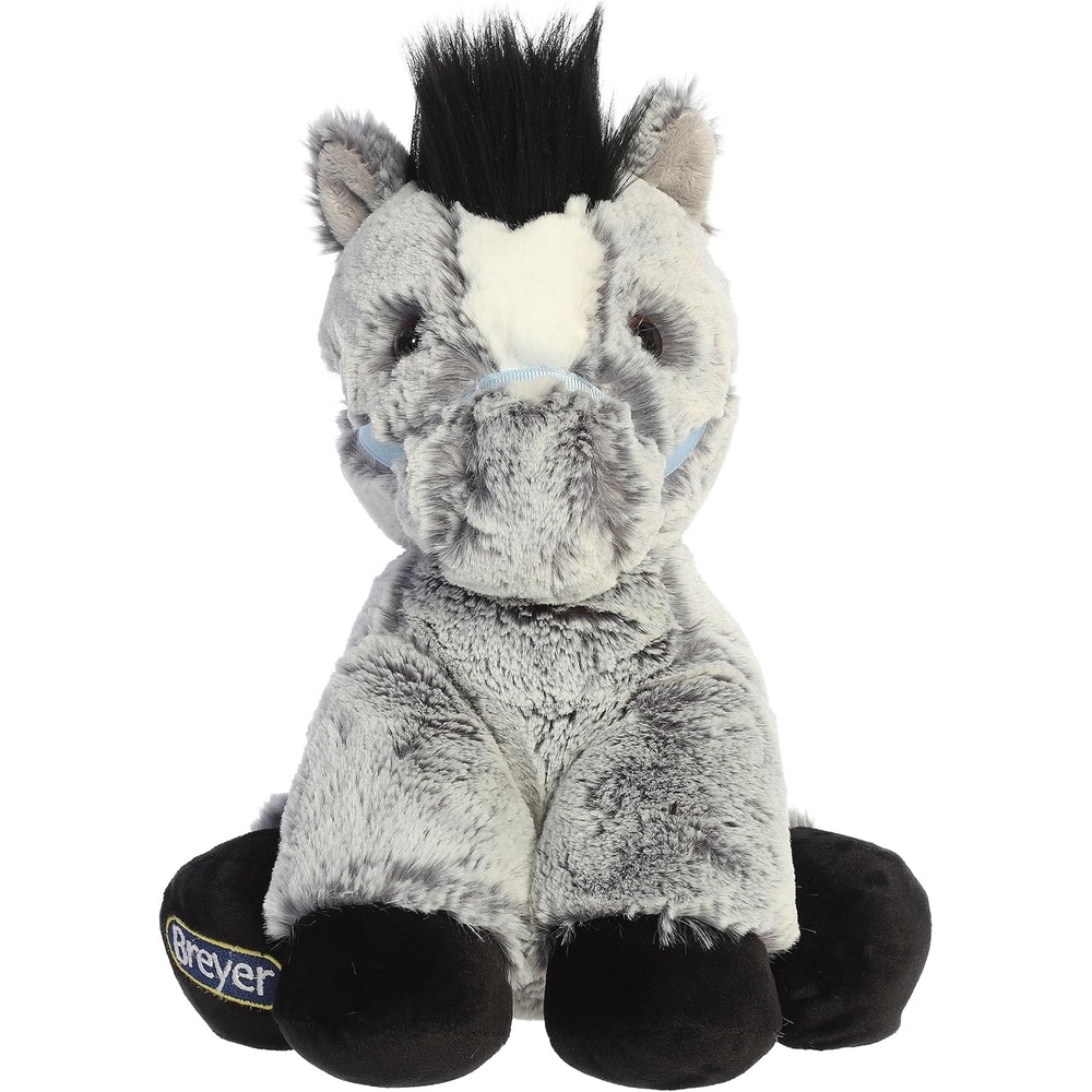 image:imageAurora Exquisite Breyer Bridle Buddies Blue Roan Horse Stuffed Animal  Realistic Detailing for Imaginative Play  Perfect for Kids Adults and Any Horse Lovers  Gray 8 Inches