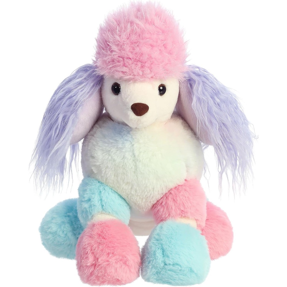 image:imageAurora Exquisite Luxe Boutique Sophie Poodle Stuffed Animal  Luxurious Elegance  Sensory Delight  Multicolor 15 Inches