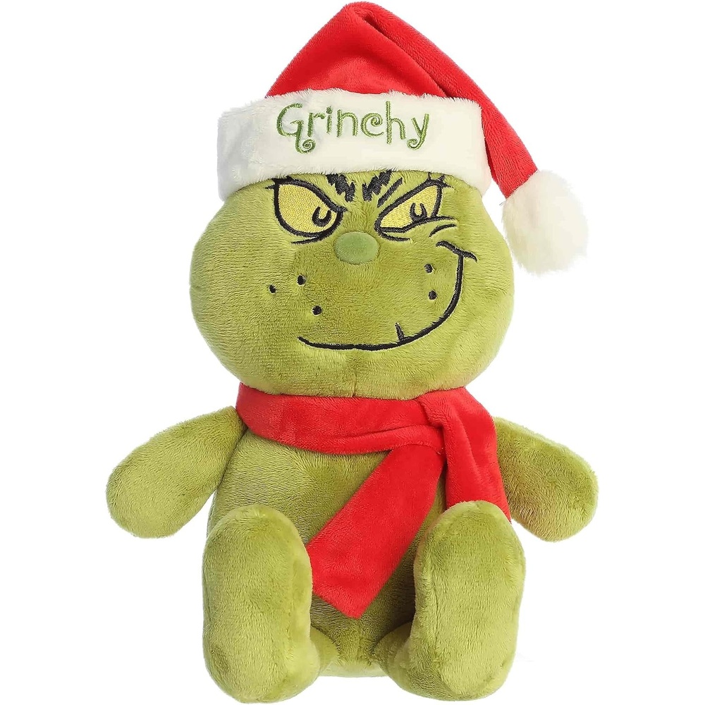 image:imageAurora Festive Dr Seuss Grinchy Grinch Stuffed Animal  Officially Licensed Plush for Imaginative Play  Perfect for Holiday Decorations or Gifts  Green 6 Inches