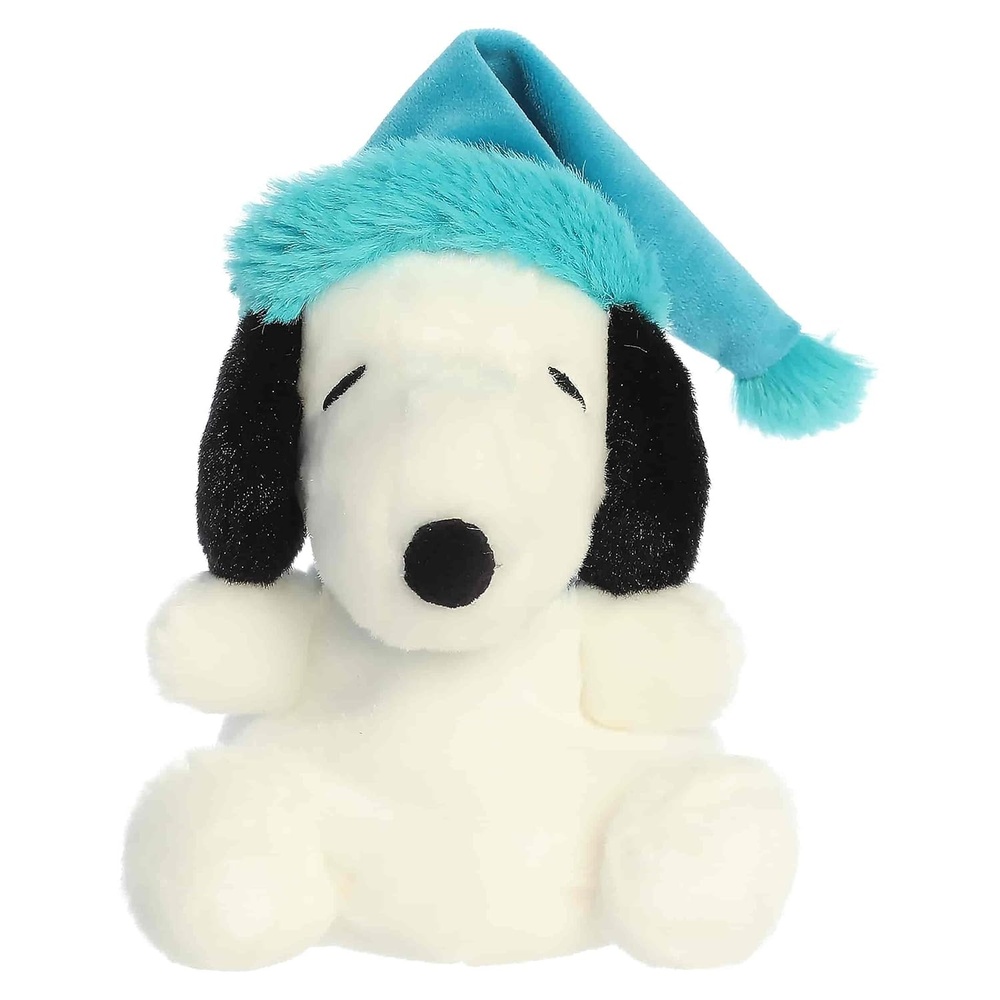 image:imageAurora Festive Peanuts Bundled Up Snoopy Palm Pals Stuffed Animal  Officially Licensed Toys For All Snoopy Fans  Perfect For Holiday Decorations or Gifts  White 8 Inches