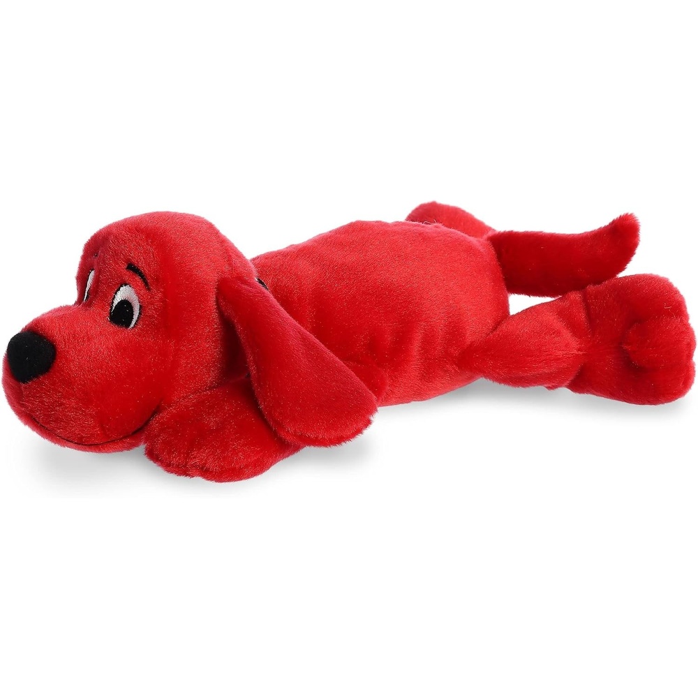 image:imageAurora Playful Clifford Laying Clifford Stuffed Animal  Childhood Nostalgia  Lasting Companionship  Red 12 Inches