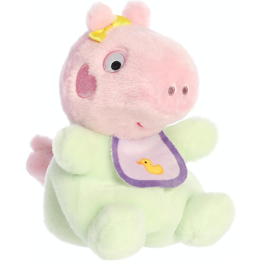 image:imageAurora Playful Peppa Pig Baby Evie with Bib Palm Pals Stuffed Animal  Officially Licensed Toys for All Fans  Perfect for Birthdays Adults and Kids All Ages  Pink 5 Inches