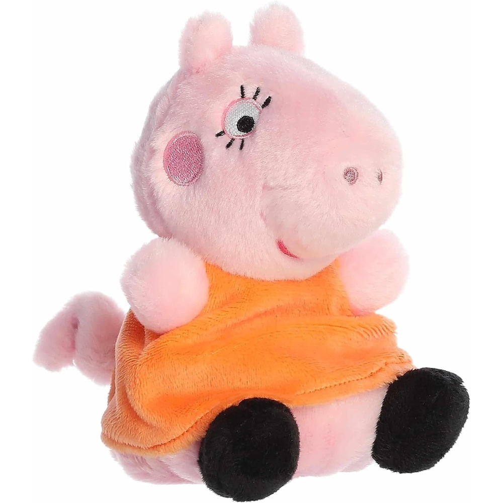 image:imageAurora Playful Peppa Pig Mummy Pig Palm Pals Stuffed Animal  Officially Licensed Toys for All Fans  Perfect for Birthdays Adults and Kids All Ages  Pink 5 Inches