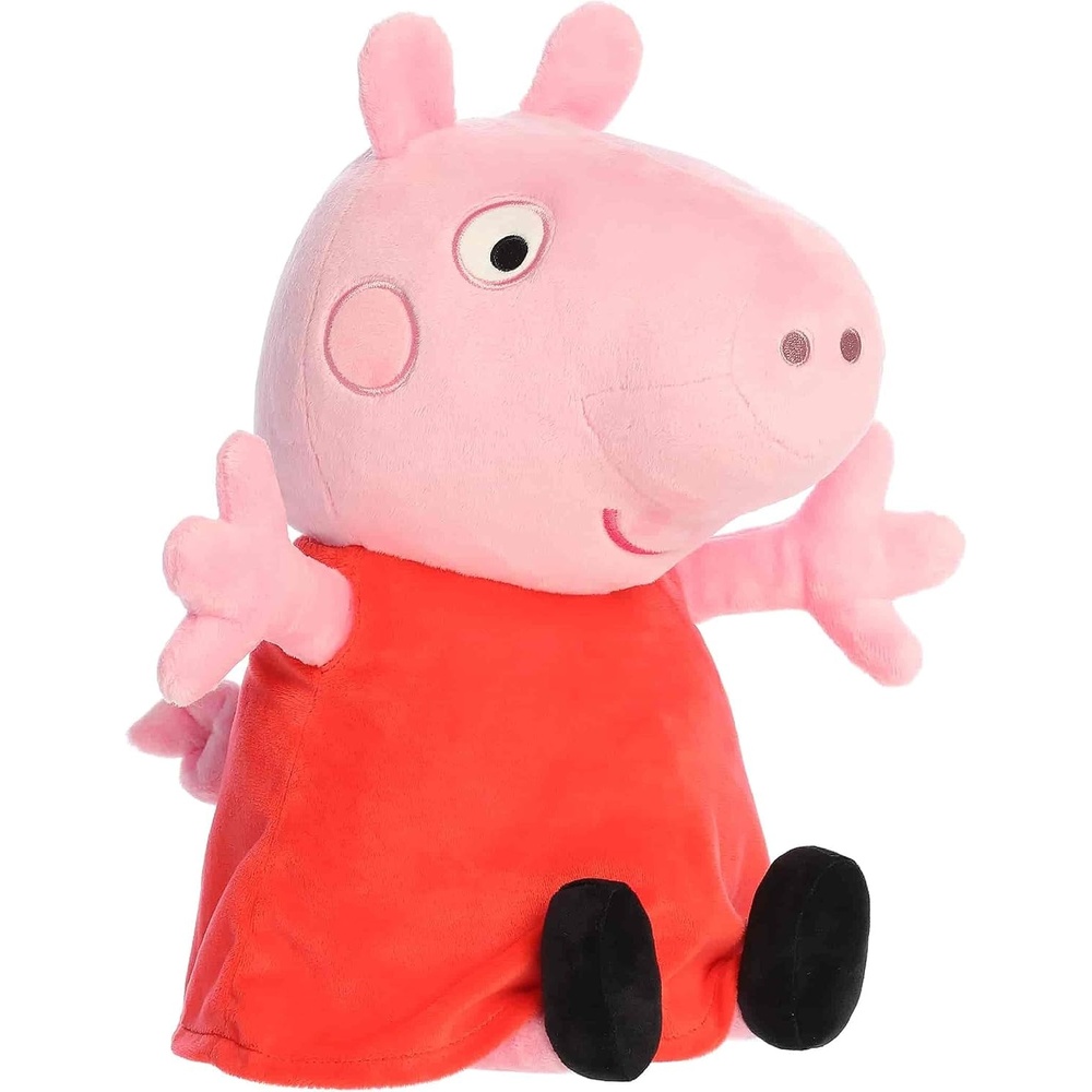image:imageAurora Playful Peppa Pig Stuffed Animal  Officially Licensed Toys for All Fans  Perfect for Birthdays Adults and Kids All Ages  Pink 16 Inches