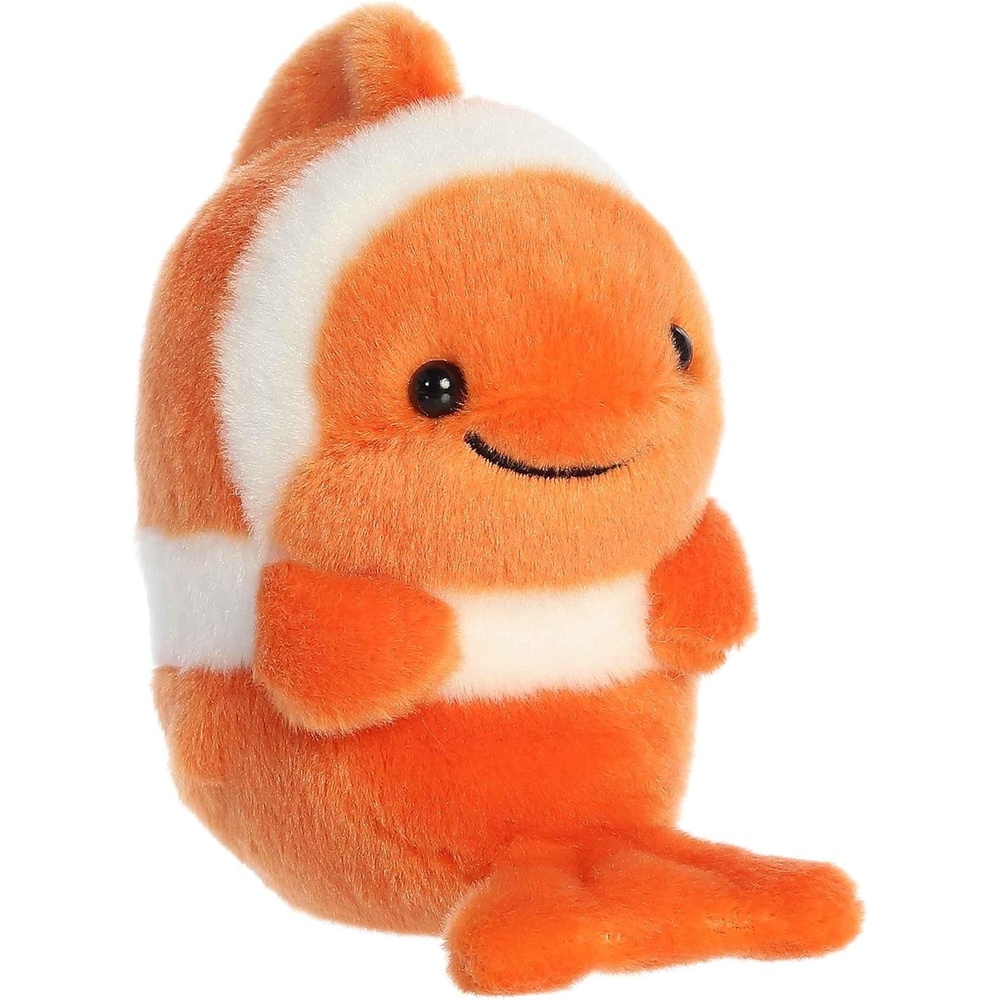 image:imageAurora Playful Rolly Pet Comic Clown Fish Stuffed Animal  Compact Size for OntheGo Fun  for Adults Kids Birthdays and Anniversaries  Orange 55 Inches