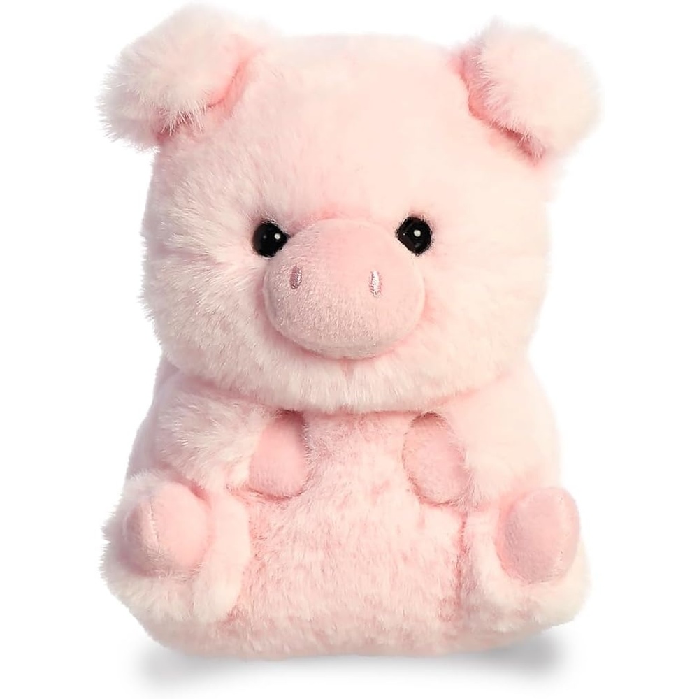 image:imageAurora Playful Rolly Pet Precious Panda Stuffed Animal  Compact Size for OntheGo Fun  for Adults Kids Birthdays and Anniversaries  White 4 InchesPRANKSTER PIG