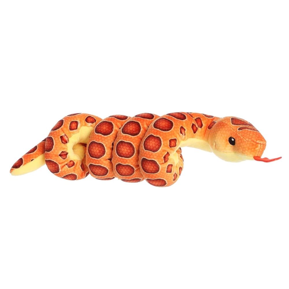 image:imageAurora Playful Wrist Wranglers Corn Snake Stuffed Animal  Vibrant Colors for an EyeCatching Design  Perfect for Kids and Costumes  Orange 8 Inches