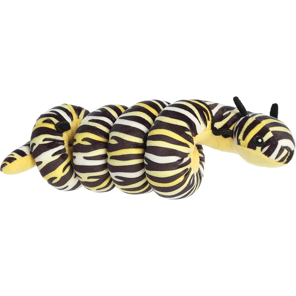 image:imageAurora Playful Wrist Wranglers Monarch Caterpillar Stuffed Animal  Vibrant Colors for an EyeCatching Design  Perfect for Kids and Costumes  Yellow 8 Inches