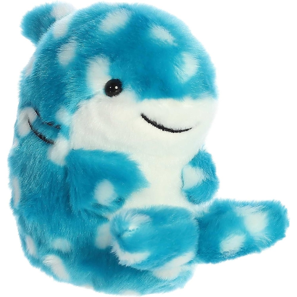 image:imageAurora Round Rolly Pet Willa Whale Shark Stuffed Animal  Adorable Companions  OnTheGo Fun  Blue 5 Inches