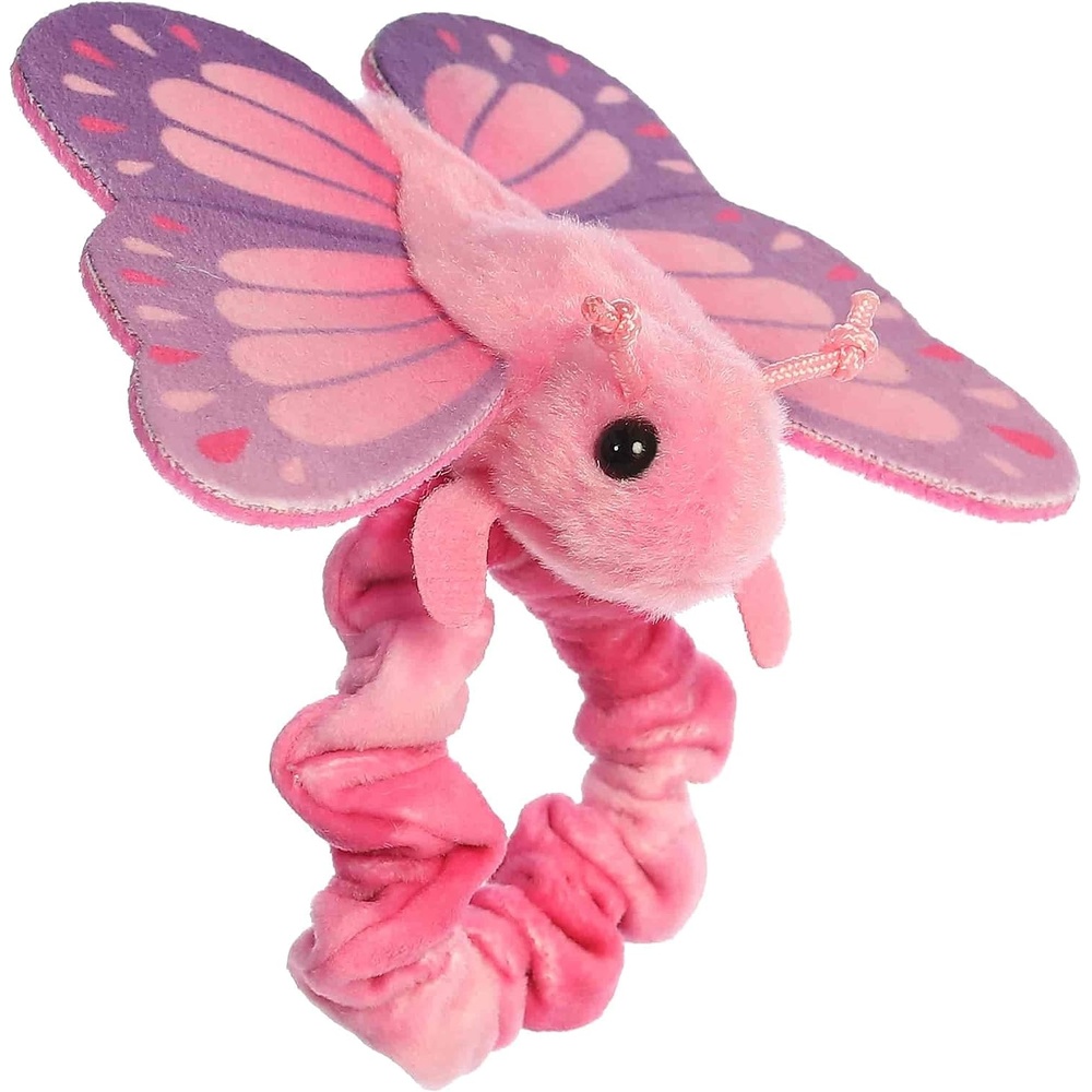 image:imageAurora Vibrant Wrist Fliers Blush Butterfly Stuffed Animal  EyeCatching Designs to Wear  Perfect for Kids 3 Years and Animal Loving Adults  Pink 5 Inches