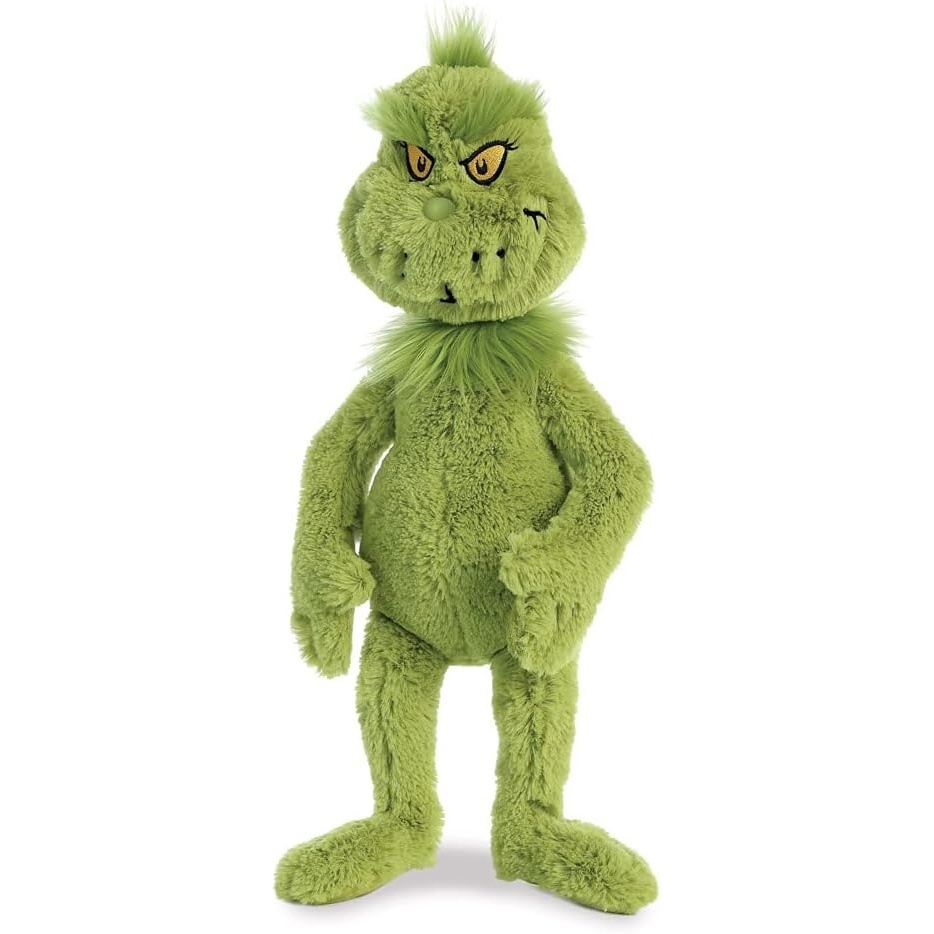 image:imageAurora Whimsical Dr Seuss Grinch Stuffed Animal  Officially Licensed Plush for Imaginative Play  Perfect for Kids and Adults  Green 16 Inches
