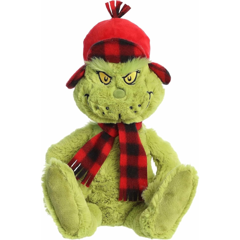 image:imageAurora Whimsical Dr Seuss Wilderness Grinch Stuffed Animal  Officially Licensed Plush for Imaginative Play  Perfect for Kids and Adults  Green 11 Inches