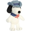 Aurora Adorable Peanuts Americana Snoopy Stuffed Animal – Officially Licensed Toys for All Snoopy Fans – Nostalgic Gift for Adults and Birthday Celebrations – White 8 Inches