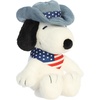 Aurora Adorable Peanuts Americana Snoopy Stuffed Animal – Officially Licensed Toys for All Snoopy Fans – Nostalgic Gift for Adults and Birthday Celebrations – White 8 Inches