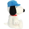 Aurora® Adorable Peanuts® Baseball Snoopy Stuffed Animal – Officially Licensed Toys for All Snoopy Fans – Nostalgic Gift for Adults and Birthday Celebrations – White 9 Inches