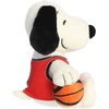 Aurora® Adorable Peanuts® Basketball Snoopy Stuffed Animal – Officially Licensed Toys for All Snoopy Fans – Nostalgic Gift for Adults and Birthday Celebrations – White 8 Inches